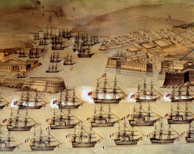 Guerra di Crimea tra Russia e Impero Ottomano: i francesi e i britannici alleati con i turchi assediano il porto russo di Sebastopoli dal 17 ottobre 1854 all