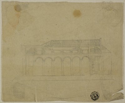 Sezione Trasversale della Basilica da Unknown artist