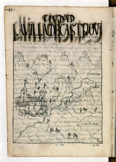 Età delle Scoperte: Un disegno del XVII secolo di un artista indio, che mostra una miniera d