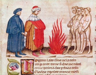 Dante e Virgilio circondati dalle anime dannate (dall