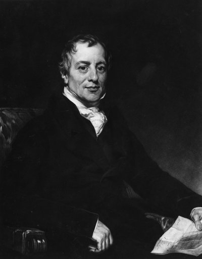 David Ricardo (1772-1823), economista britannico da Unknown artist