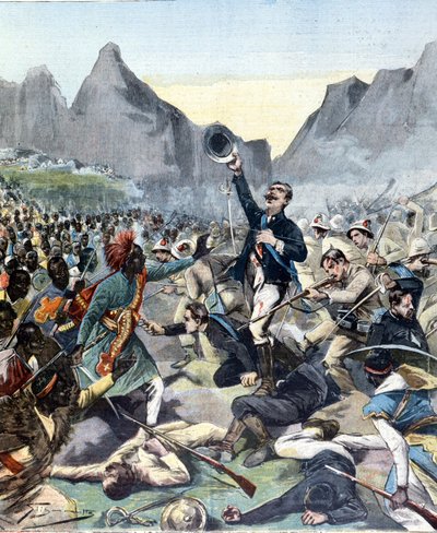 Morte di Dabormida durante la battaglia di Adua (tra Etiopia e Italia) da Unknown artist