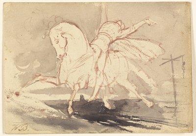 Morte a cavallo bianco da Unknown artist
