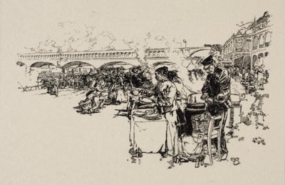 Imbarcadero delle barche-omnibus da Unknown artist