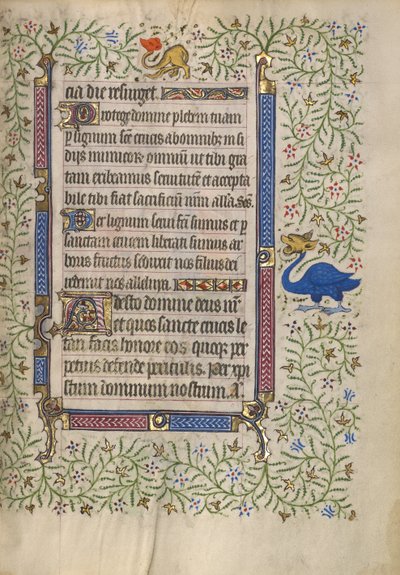 Pagina di testo decorata da Unknown artist