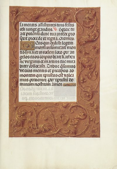 Pagina di testo decorata da Unknown artist