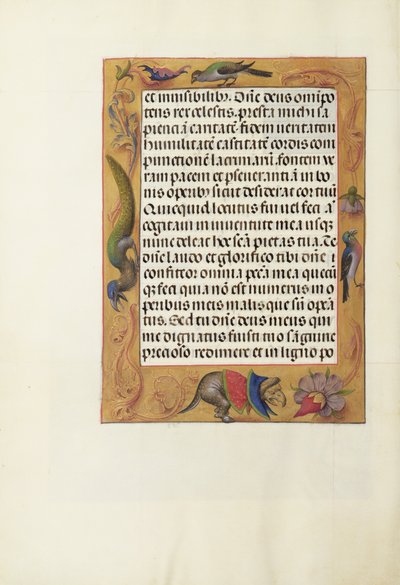 Pagina di testo decorata da Unknown artist