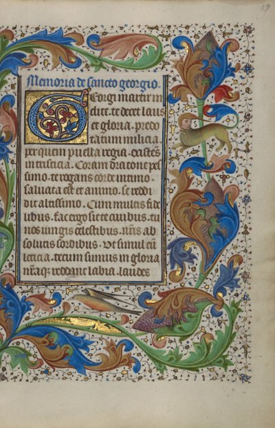 Pagina di testo decorata da Unknown artist