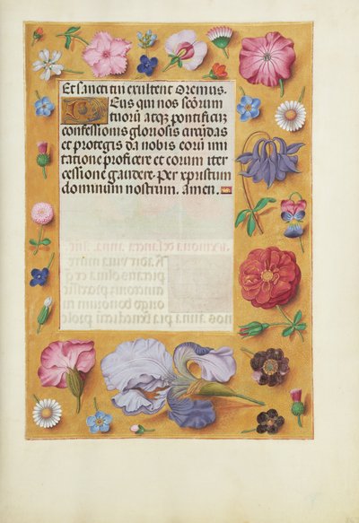 Pagina di testo decorata da Unknown artist