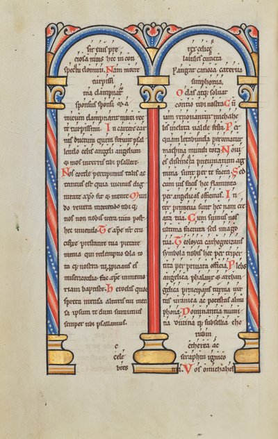 Pagina di testo decorata da Unknown artist