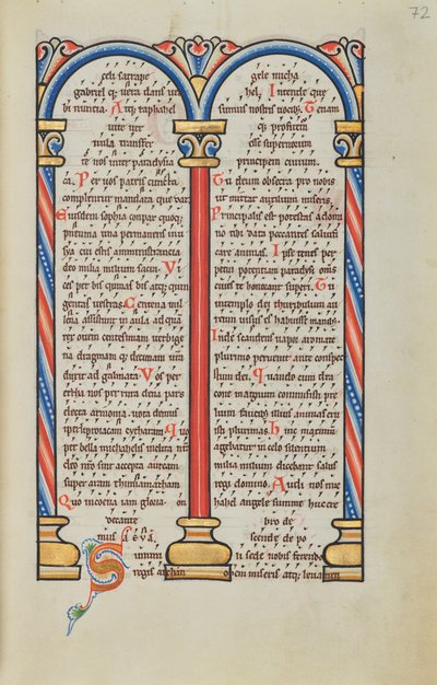 Pagina di testo decorata da Unknown artist