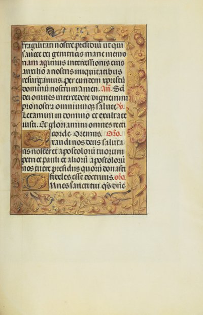 Pagina di testo decorata da Unknown artist