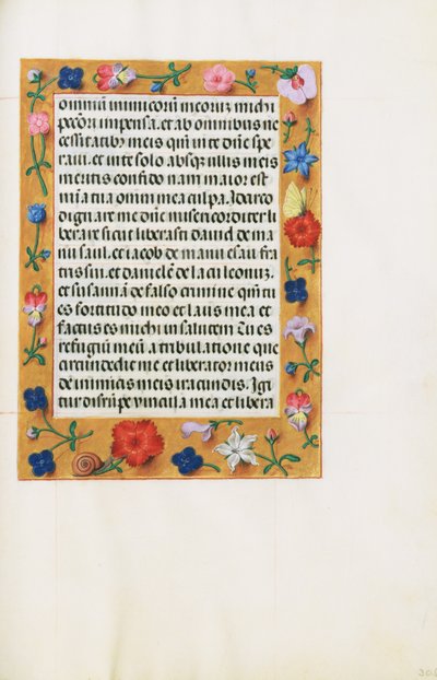 Pagina di testo decorata da Unknown artist
