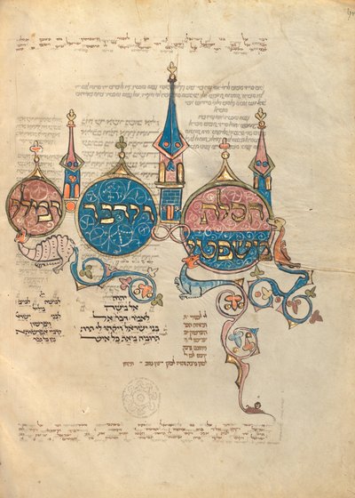 Pagina di testo decorata da Unknown artist