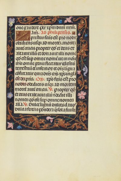 Pagina di testo decorata da Unknown artist
