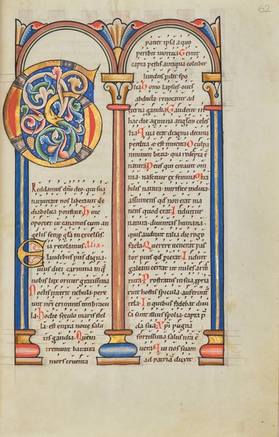 Pagina di testo decorata da Unknown artist