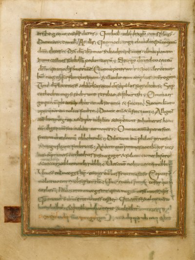 Pagina di testo decorata da Unknown artist
