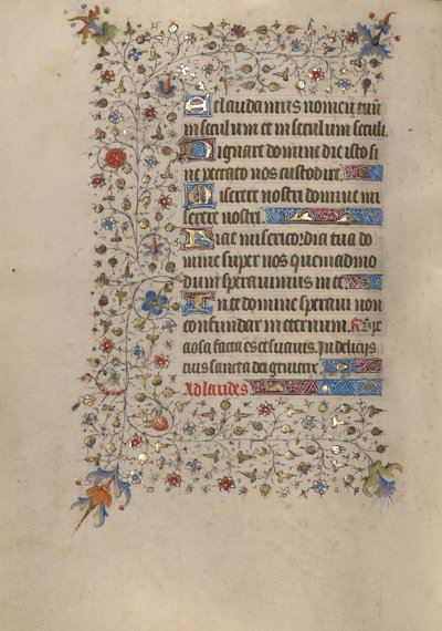 Pagina di testo decorata da Unknown artist