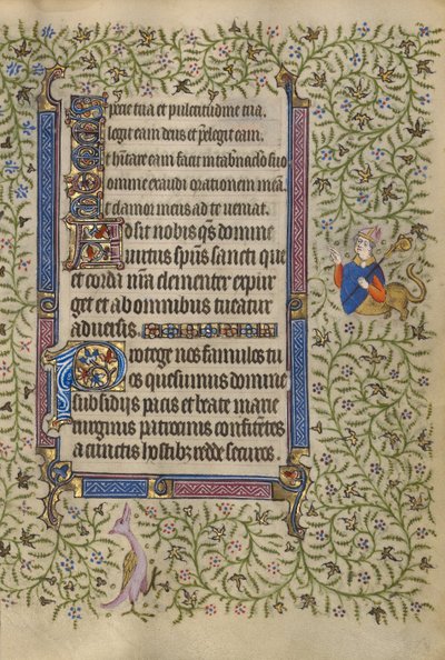 Pagina di testo decorata da Unknown artist