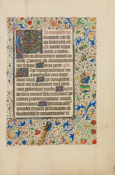 Pagina di testo decorata da Unknown artist