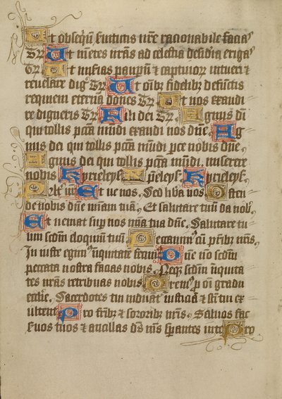 Pagina di testo decorata da Unknown artist
