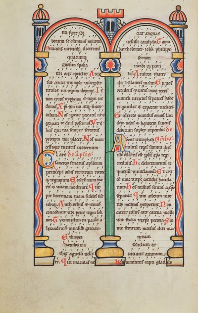 Pagina di testo decorata da Unknown artist