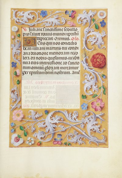 Pagina di testo decorata da Unknown artist