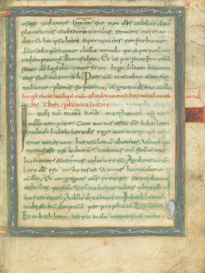 Pagina di testo decorata da Unknown artist
