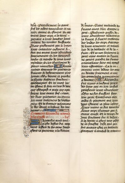 Pagina di testo decorata da Unknown artist