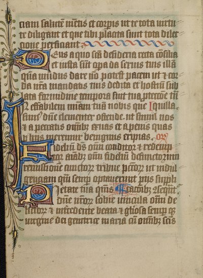 Pagina di testo decorata da Unknown artist