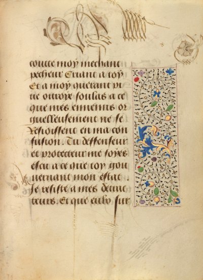 Pagina di testo decorata da Unknown artist
