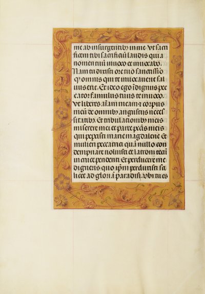 Pagina di testo decorata da Unknown artist