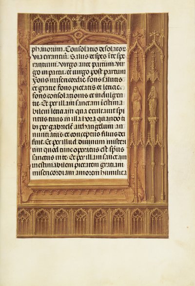 Pagina di testo decorata da Unknown artist