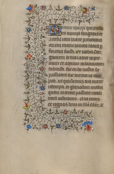 Pagina di testo decorata da Unknown artist