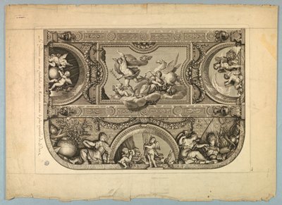 Decorazioni di LeBrun e Mignard al Palazzo di Versailles da Unknown artist