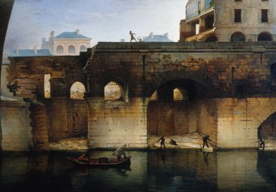 Demolizione del vecchio Hôtel-Dieu; i "cagnards", nel 1878 da Unknown artist