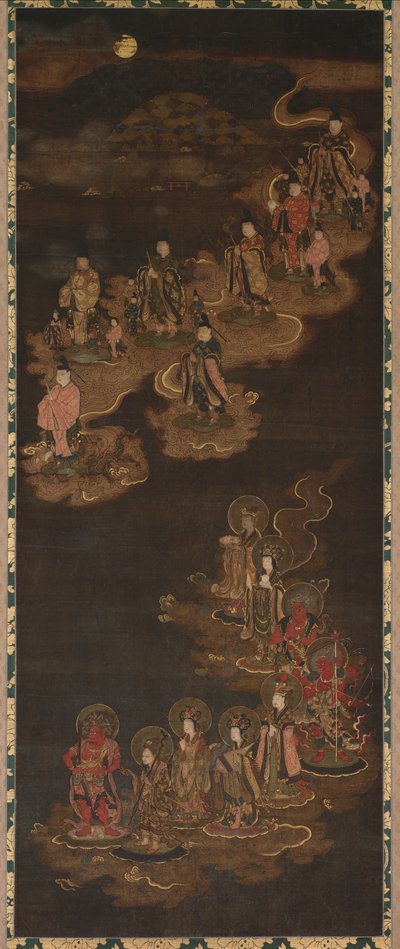 Discesa dei nove luminari e delle sette stelle a Kasuga da Unknown artist