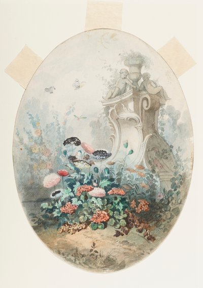 Progetto per la copertina di una scatola di caramelle da Unknown artist