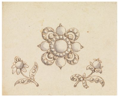 Progetto per Tre Spille da Unknown artist