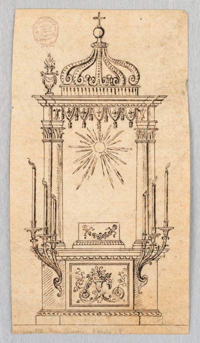 Progetto per un baldacchino per l