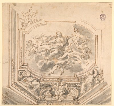 Progetto per un soffitto da Unknown artist