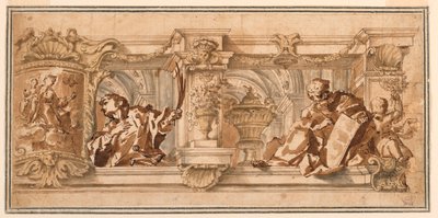 Progetto per un fregio del soffitto da Unknown artist