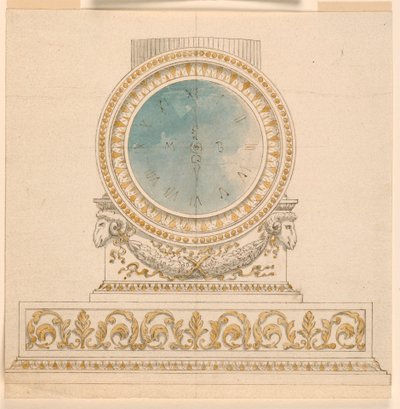 Progetto per un Orologio da Unknown artist