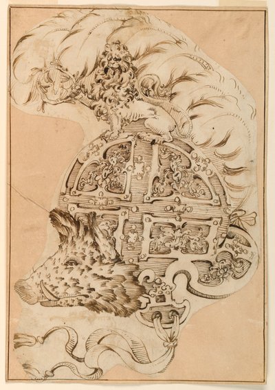 Progetto per un elmo decorativo da Unknown artist