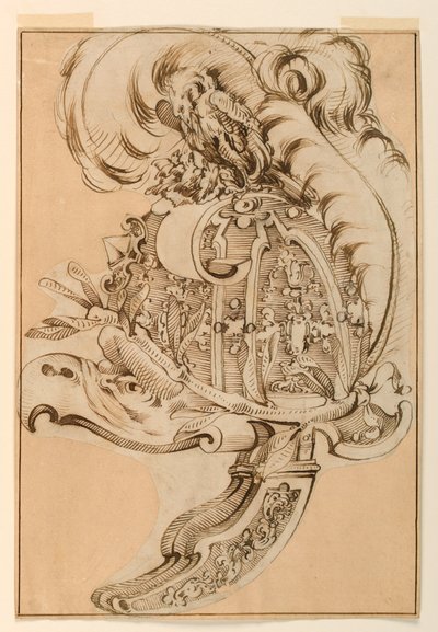 Progetto per un elmo decorativo da Unknown artist