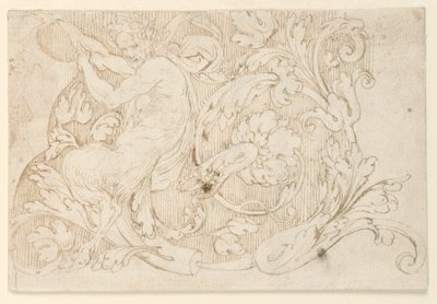 Progetto per un dettaglio di un fregio arabesco da Unknown artist