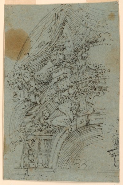 Progetto per un soffitto a cupola da Unknown artist