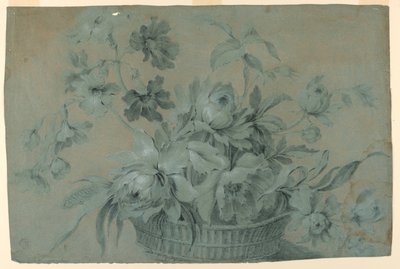 Progetto per un motivo di cesto di fiori da Unknown artist