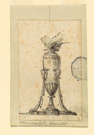Progetto per una lampada da Unknown artist