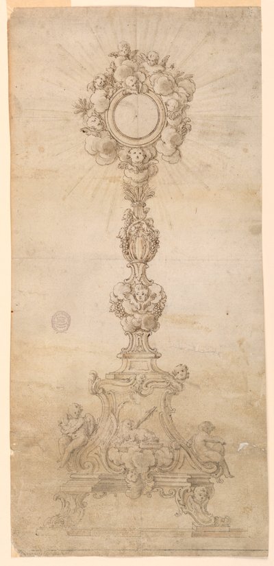 Progetto per un Ostensorio con Suggerimenti Alternativi da Unknown artist